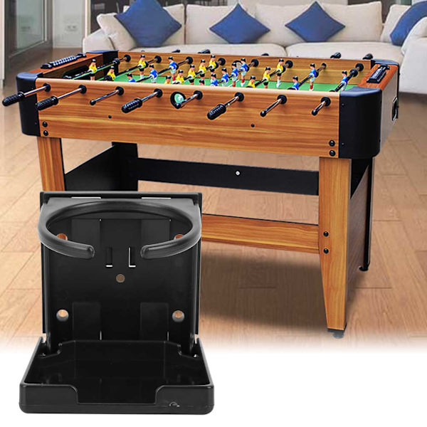 Plast Sort Bordfodbold Bord Bil Ekstern Coke Drikkevare Cup Rack Holder Stand
