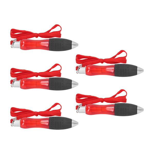 5 st Big Fat Pens Red Body Infällbara Big Fat Kulspetspennor med hängrep för artrit