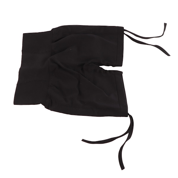 Yogashorts Ergonomisk hög midja rumpa lyftande sömlös dragsko Workout löparshorts för kvinnor M Svart