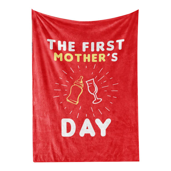 Tæppe med klart tryk, lyse farver, åndbart, blødt polyester, maskinvaskbart til at sove BL328‑3 150x200cm