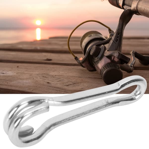 20 stk/pose Hawaii Clips Rustfrit Stål Pin Kraftig Hurtig Link Clip Fiskegrej Interlock Tilbehør 6#