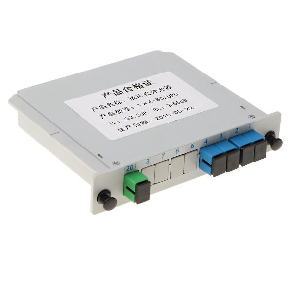 1 till 4 SC/UPC Insatt PLC Fiber Optisk Splitter FTTH Fiber Splitter--