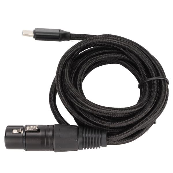 USB C til XLR hun-kabel lav støj HIFI Plug and Play USB C mikrofonkabel til Windows 3 meter/9,8 fod