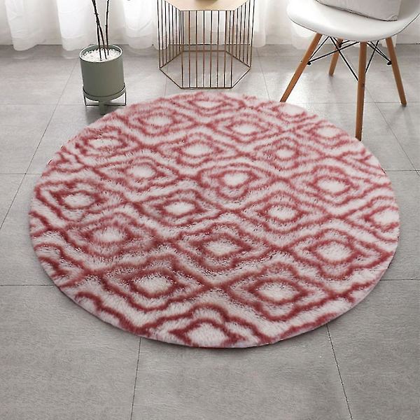 Myk og fluffy rund teppe - 40 cm i diameter for stue og soverom