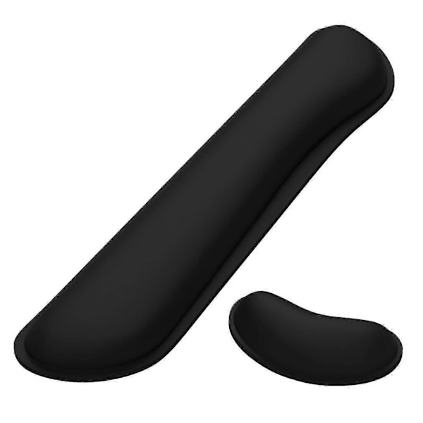 Håndleddsstøttepute i minneskum for gaming og databruk i Jet Black_SZXM