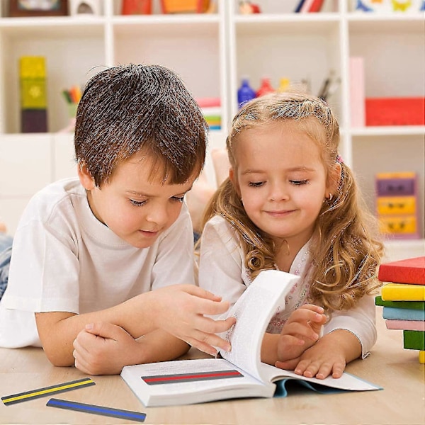 2025 Egnet Lykkebringende Dysleksi Guidet Læse Lineal, Farvede Highlight Læsestrimler, til Lærer til at Guide