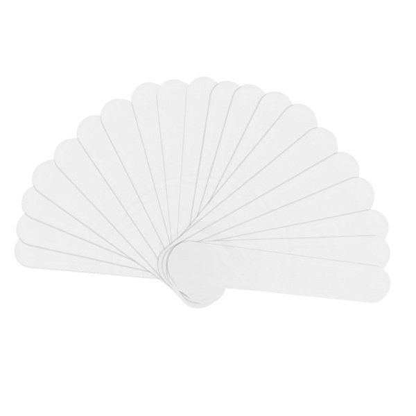 20 st Krage Svett Pads Engångs Hatt Krage Svettfläckar Självhäftande Nackfoder Pads (Vit)