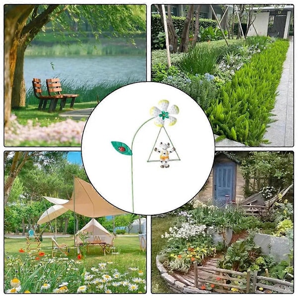 Jern Hageblomster 6 stk Dekorative jern Plantepinner A
