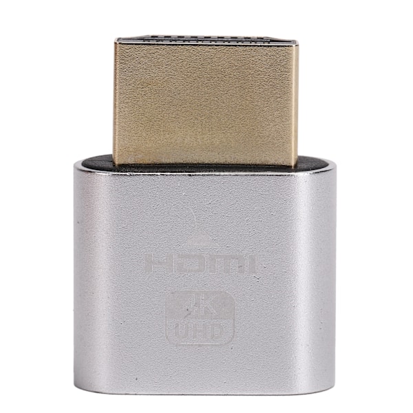 High Definition Multimedia Interface -näyttöliitännän sovitin, HotSwappable 4K -näytön emulaattori (hopea)
