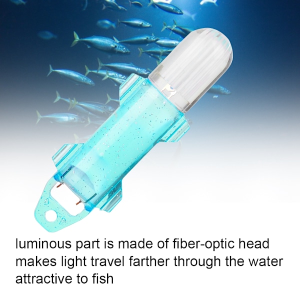 Mini vanntett LED Fish Lure Undervannsfiskelys Attraktiv blinkende lampe (blå)