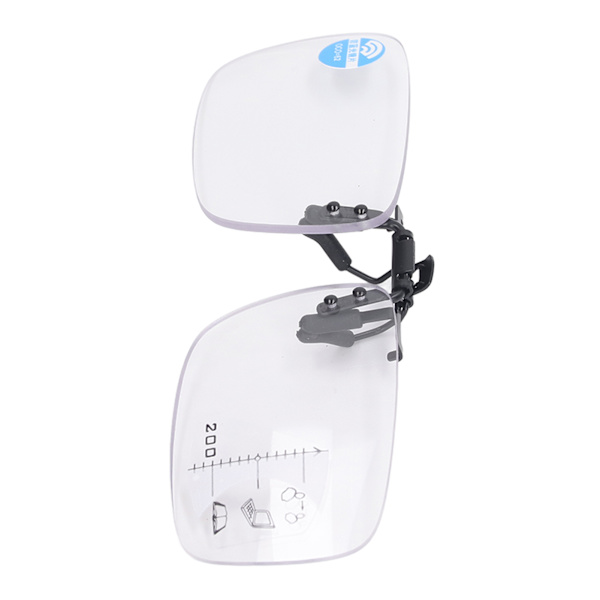 Multifokus-lesebriller Blå belysning Blokkering Clear Eyesight Clip On Briller for eldre +200