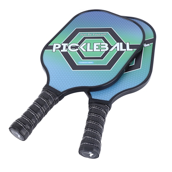 2 st Pickle Ball-paddel Slitstarkt Kol PE Bekvämt Grepp Lätt Pickle Ball-set med 4 Bollar för Utomhus Hem Hexagonal