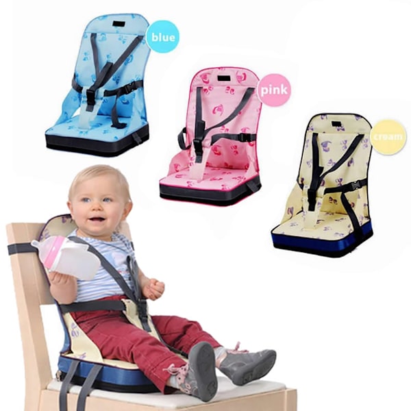 Baby Reise Booster Sete Folding Baby Stol Sikkerhet Spisesete med Skulderstropp