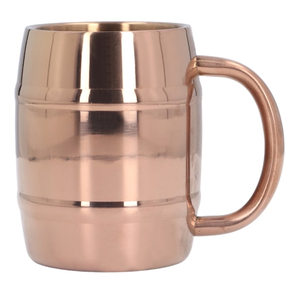 Stainless Steel Coffee Mug Double Wall Insulated Coffee Cup Large Capacity with Handle for Home Office Rose Gold420ML