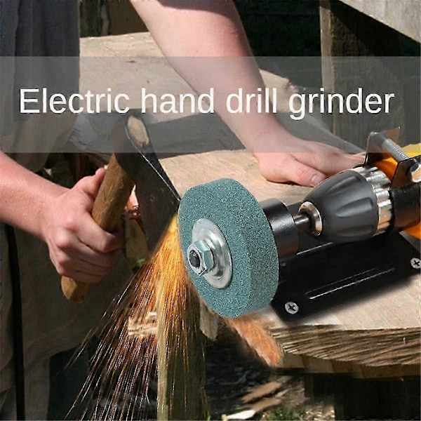 Håndholdt elektrisk drill til slipemaskin sander konverteringssett slipestein polering slipeskive Kn