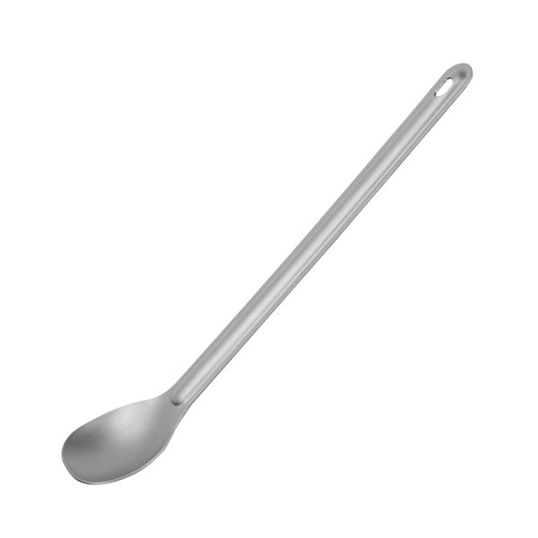 Lett lang håndtak titan spork/skje metall bestikksett for utendørs camping lang håndtak skje