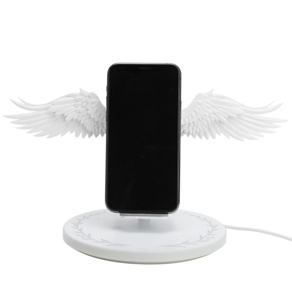10W trådlös laddare Angel Wing Style Snabbladdning för mobiltelefon Universal för kontorshem