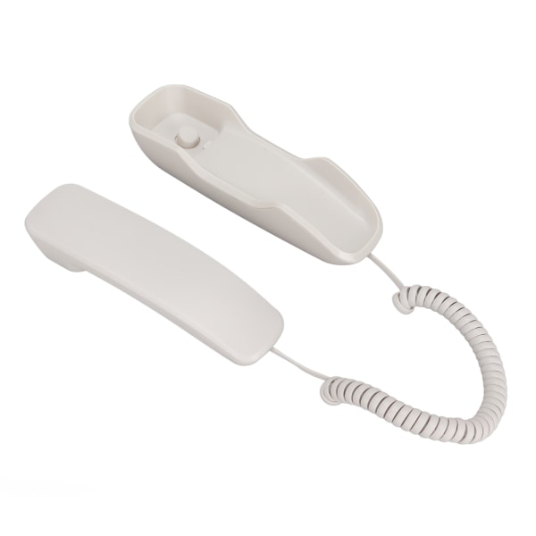 Veggmontert telefon Gjenoppringing Mute-funksjon Kablet telefon for hjemmekontor Hotel White