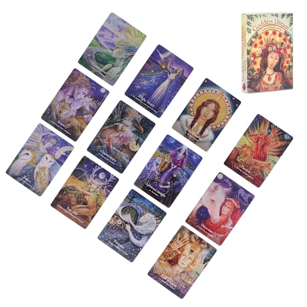 Gudinne Drøm Tarot Kort Engelsk Språk Interaksjon Spådom Spillkort Brettspill