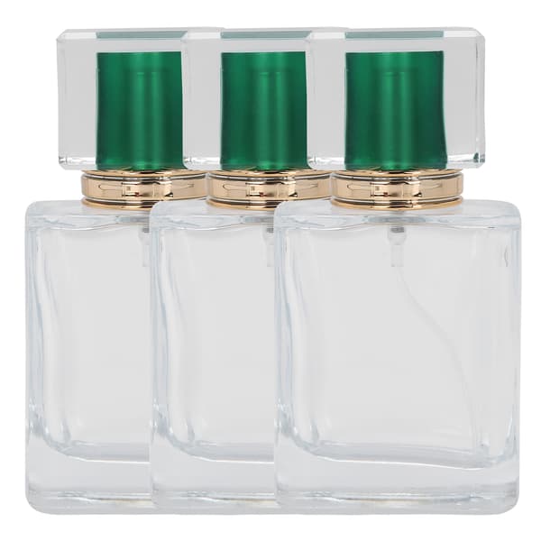 50 ml Glas Parfymflaska Påfyllningsbar Parfym Atomizer Dispenser Flytande Sminkbehållare Grön