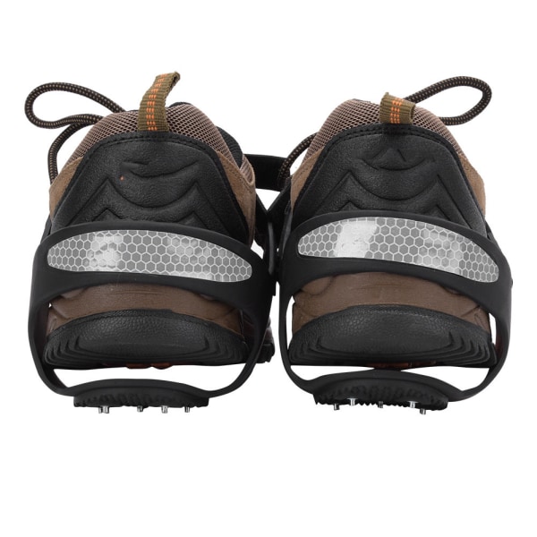 1 par 5 tenner Anti-skli ispigg sko grep pigger stiger Crampons for fotturer klatring (XL 43-45)