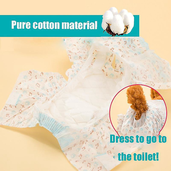 True Fit Koiran Vaipat Naaras Koirille 10 Pakkaus Super Imeytyvä XL Vyötärö 40-65cm