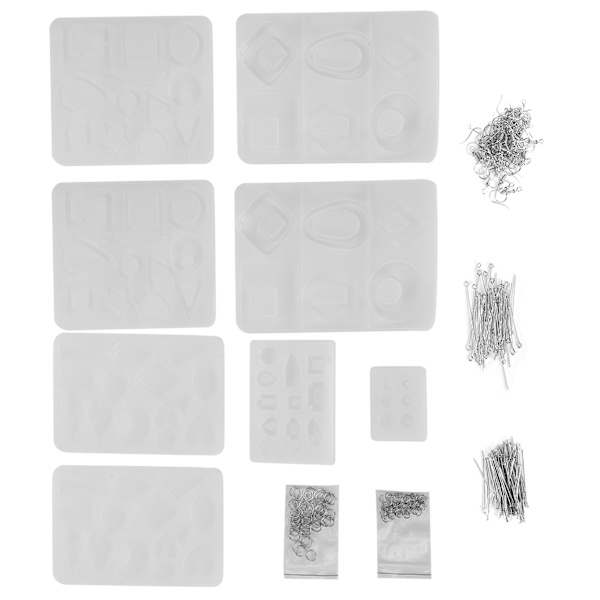 Molds Verktyg Öppna ögonstift Ringar Set för smyckeshänge DIY Craft Making