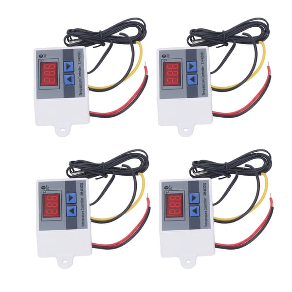 4 STK LED Digital Temperaturregulator Varme Køle Termostat Switch Modul 12V 120W