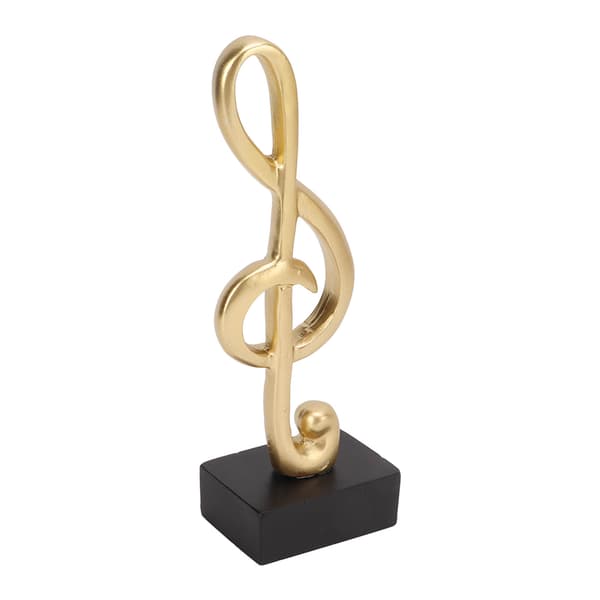 Musiknode Skulptur Musiknode Form Elegant Enkel Harpiks Musiknode Bordsskulptur til Kontorbordsdekoration