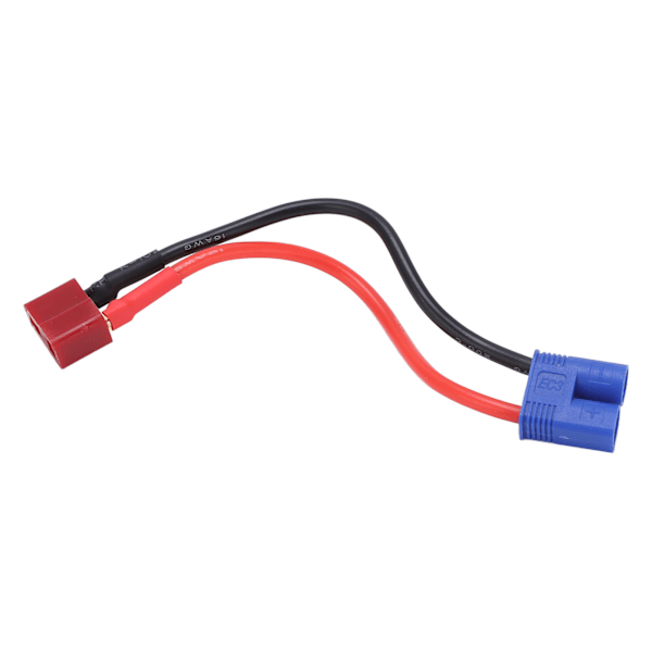 EC3 hane till T-huvud hona batteriadapterkabel mjuk silikon 12,7 cm total längd för RC bilplansskepp