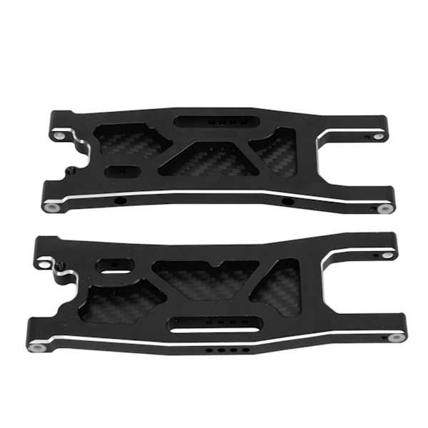 RC-bil bakre fjæringsarm i aluminiumlegering svingarm støvtett karbonplate sett for Traxxas 1/8 Sledge fjernkontrollbil svart