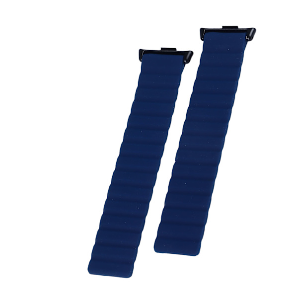 Magnetisk klokkestropp Pustende Sterk Magnetlås Klokkestropp for Mi Band 8 Pro Mørkeblå