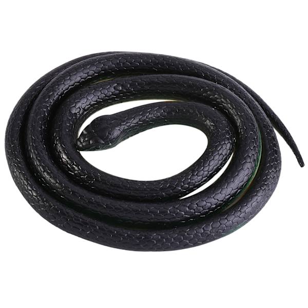 1 st 130 cm lång realistisk mjuk gummi orm Trädgårdsrekvisita Rolig skämt busleksak gåva Hot