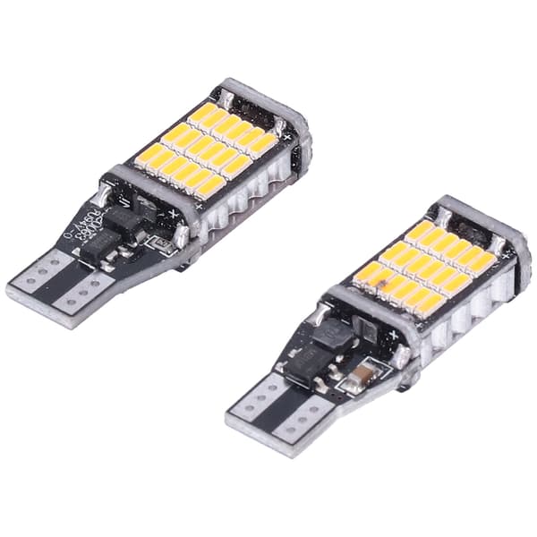 2 stk. Bil LED Pære Baklys Parkeringslys Reparation Vedligeholdelse Autokomponent til T15 W16W Model Gult Lys