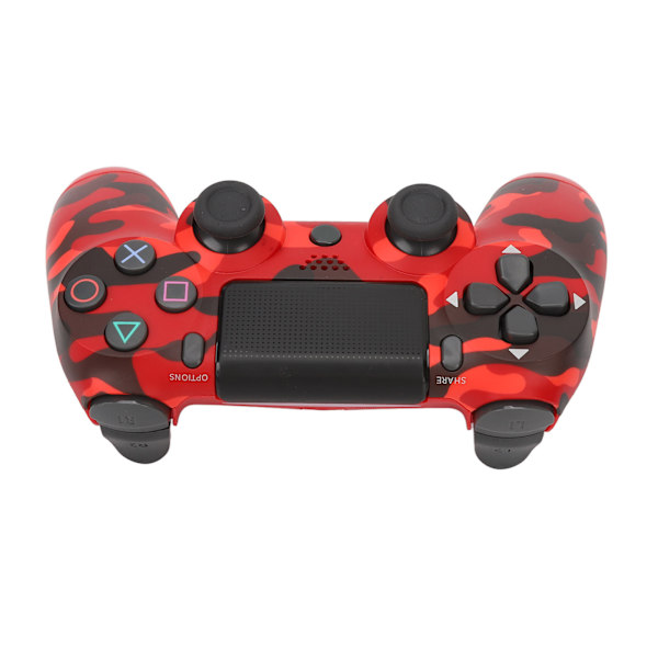 Game Controller Dual Vibration Sensitive Wireless Controller Gamepad til PS4 Slim Pro til PS5 Camouflage Rød