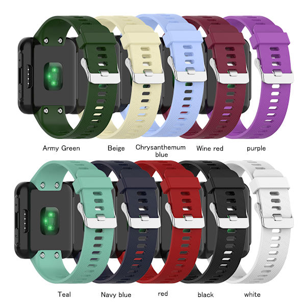 Silikoniurheilukellohihna Garmin Forerunner35 Forerunner30 ForeAthlete 35J Forerunner35J