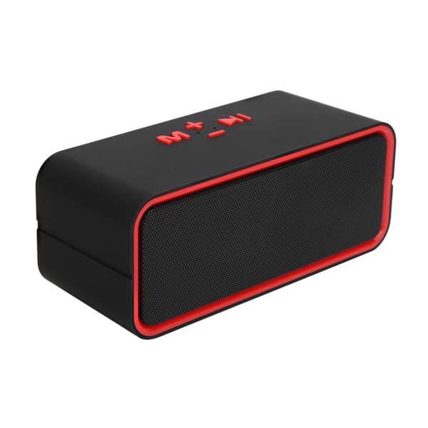 Trådlös Bluetooth-högtalare 5.0 Stereo Bärbar Subwoofer Högtalarbox för Mobil DatorRöd