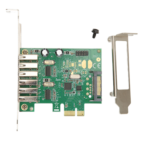PCIE til USB Udvidelseskort 6 USB2.0 Interface 15PIN SATA 480Mbps 12Mbps 1.5Mbps Desktop Computer Intern Hub til Win