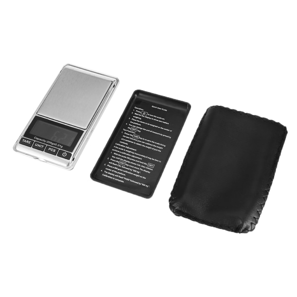 Mini bærbar lomme elektronisk digital smykke presisjonsvekt med digital skjerm (200*0,01 g)