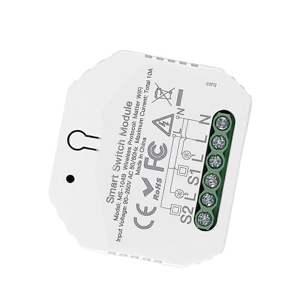 Tuya WiFi Switch Modul Delt Kontrol Smart Automatisering Relæ