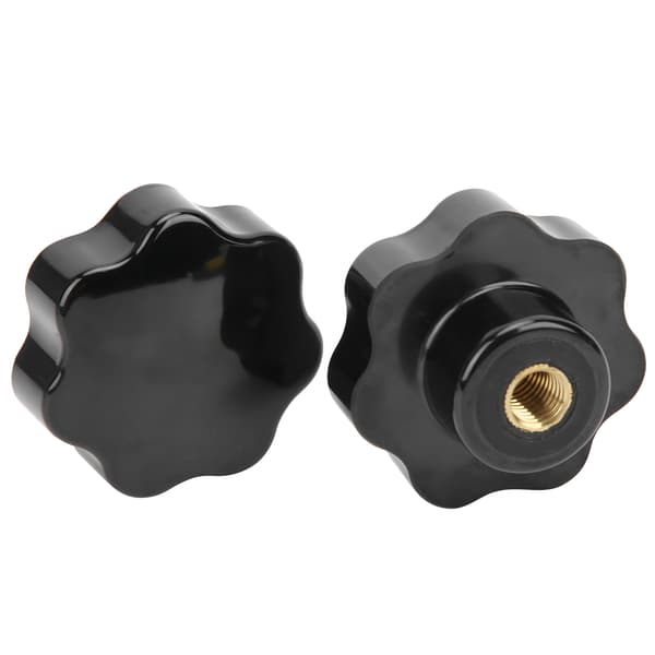 2 stk. hunngjenge klemknapp 7-stjerners hode mutter industrielt tilbehør M12 x 65