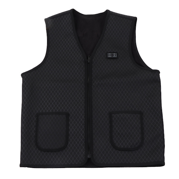 Oppvarmet vest for kvinner og menn, rask oppvarming, 3 nivåer justering, 9 oppvarmingssoner, vaskbar elektrisk oppvarmet vest for utendørs XXXL
