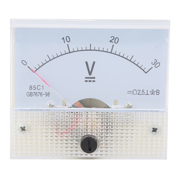 Peker DC Voltmeter Panel Volt Spenningsmåler Måleinstrument 85C1 DC 0~30V