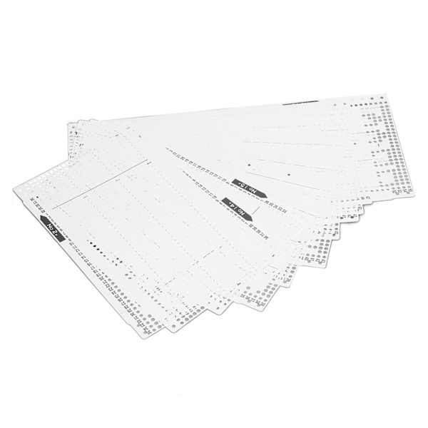 15 stansade kort för stickmaskin, rika stilar, mjuk och hållbar plast, stickningsblomkort för KH868 KH860 KH881 KH891 KH892