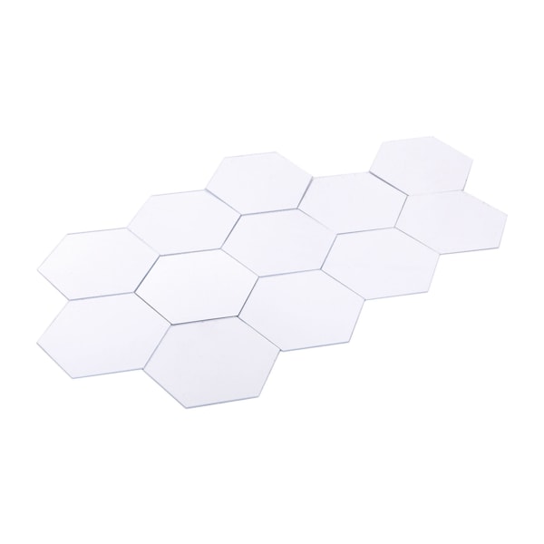 Modern 12 st 3D spegeleffekt Akryl väggdekal Avtagbar DIY Heminredning Art