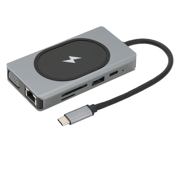 Telakointiasema Type C - High Definition Multimedia Interface VGA 15W 9 in 1 USB 3.0 -keskitin