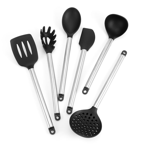 6 stk. silikonespatelsæt, non-stick bage- og madlavningsredskaber, køkkenudstyr