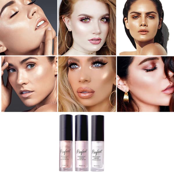 Highlight Liquid Shine Moisture Hydrating Brightening Face Highlighters til Make Up 0.1oz
