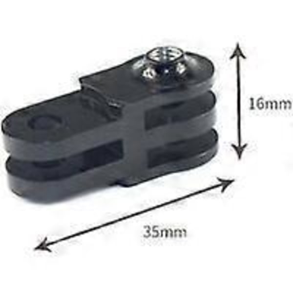 2-pack Universal Roterande Monteringsarm i Aluminium för GoPro Hero 9/8/7/(2018)/6/5 Black, Session 5/4, Hero 3+, DJI Osmo Action, AKASO/Campark/YI Action Cam