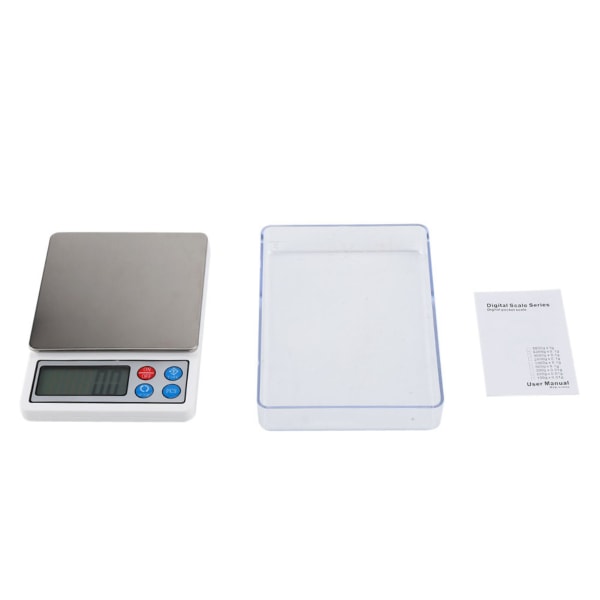 2KG/0,1g Portabel Mini Digital Våg Elektronisk Balans Hög precision för mätning
